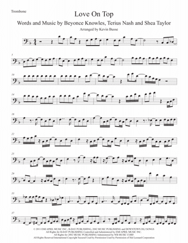 Love On Top (arr. Kevin Busse)