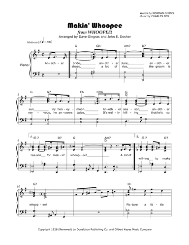 Makin' Whoopee! (arr. Dave Gingras, John E. Dosher)