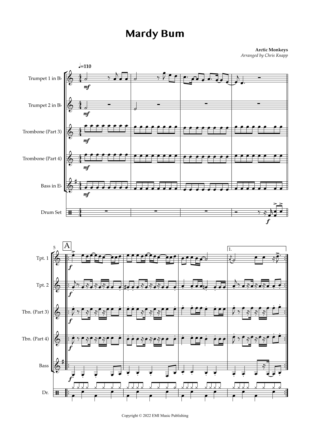Mardy Bum (arr. Chris Knapp)