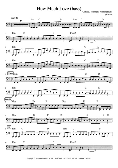 How Much Love (arr. Jussi Kontinen)