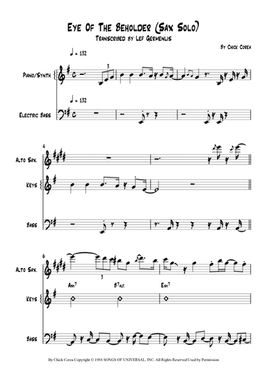 Eye Of The Beholder (arr. Lef Germenlis)