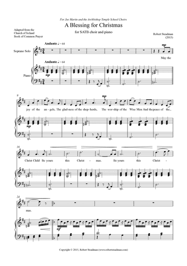 A Blessing for Christmas (solo voice & piano)