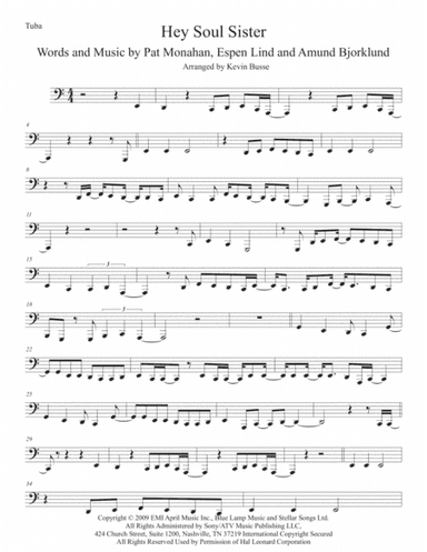 Hey, Soul Sister (arr. Kevin Busse)