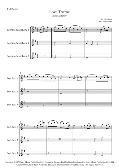 The Godfather (love Theme) (arr. Fabio Britto)