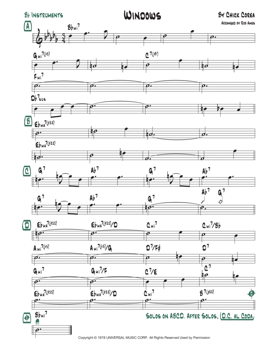 Windows (arr. Rob Ames)