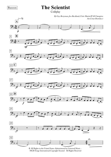 The Scientist (arr. ACT Bortolucci)