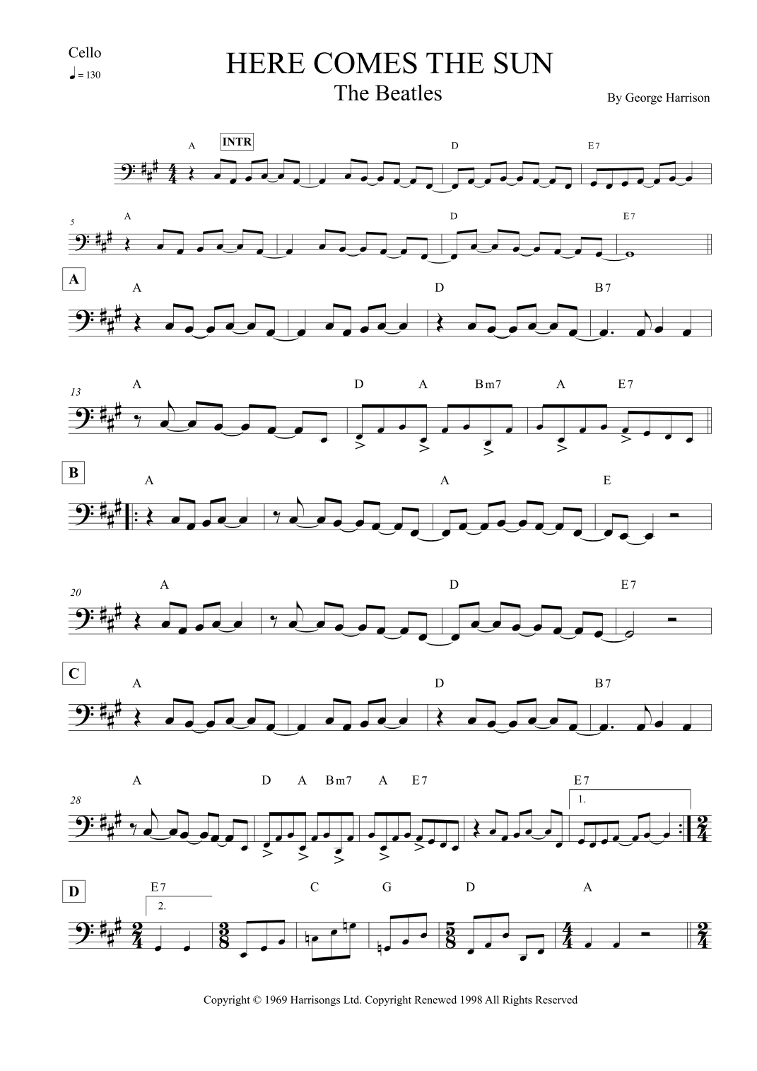 Here Comes The Sun (arr. Leo Silva)