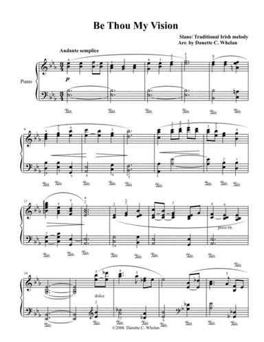 Be Thou My Vision (arr. Danette Whelan)