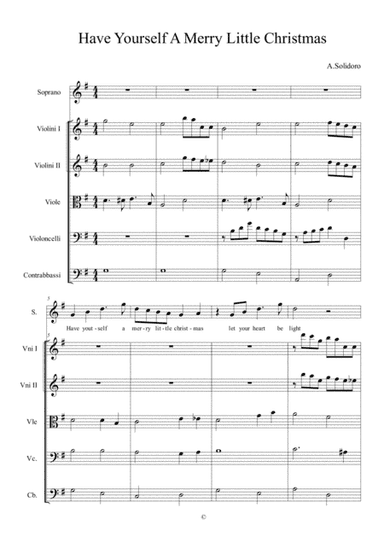 Have Yourself A Merry Little Christmas  from MEET ME IN ST. LOUIS (arr. Alessandro Solidoro)