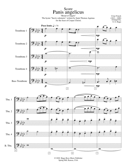 Panis angelicus (arr. E. E. Biggs)