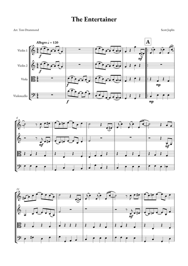 The Entertainer (arr. Tom Drummond)