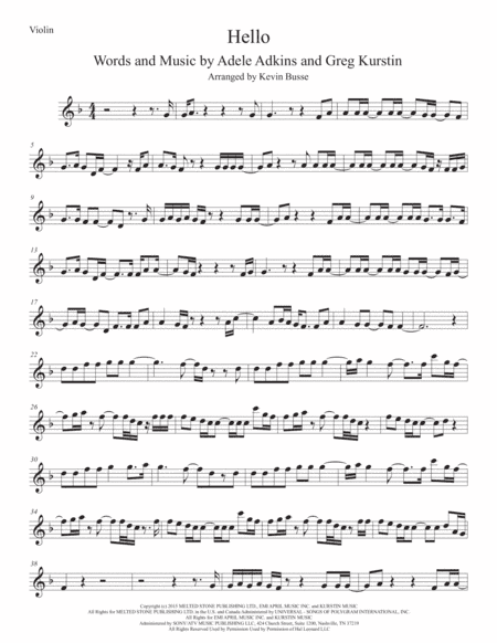 Hello (arr. Kevin Busse)