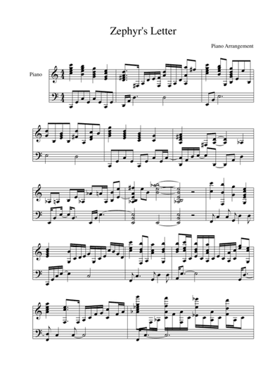 Zephyr's Letter (Zephyr the West Wind [OBST] Preview)