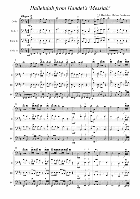 Hallelujah from Handel's Messiah (arr. Marleen Broekmans)