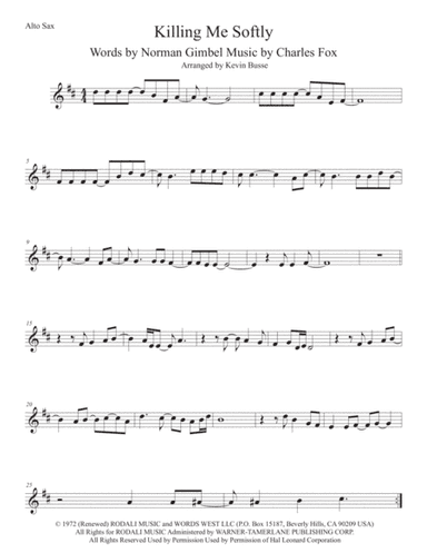 Killing Me Softly With His Song (arr. Kevin Busse)