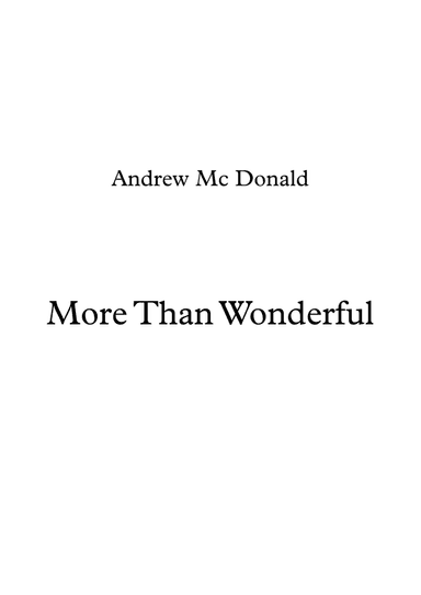 More Than Wonderful