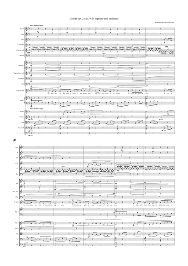 Rachmaninov: Melody Op. 21 no. 9 (Orchestrated song) (arr. Alexander Yau)