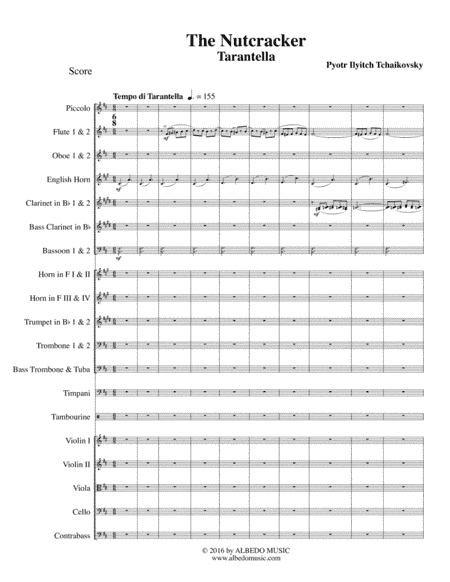 Tarantella from The Nutcracker for Full Orchestra (arr. Doug Clyde)