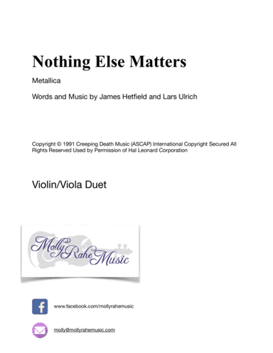 Nothing Else Matters (arr. Arr. Molly Rahe)