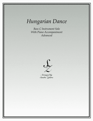Hungarian Dance (bass C instrument solo) (arr. Sandra Zylstra)