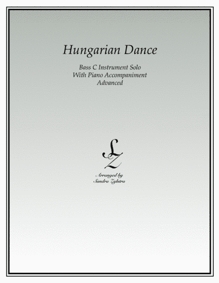 Hungarian Dance (bass C instrument solo) (arr. Sandra Zylstra)