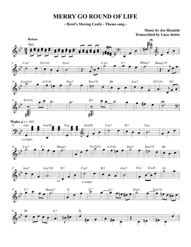 Merry-go-round Of Life (arr. Luca Aletta)