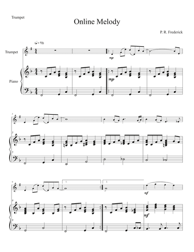 Online Melody (Trumpet Solo)
