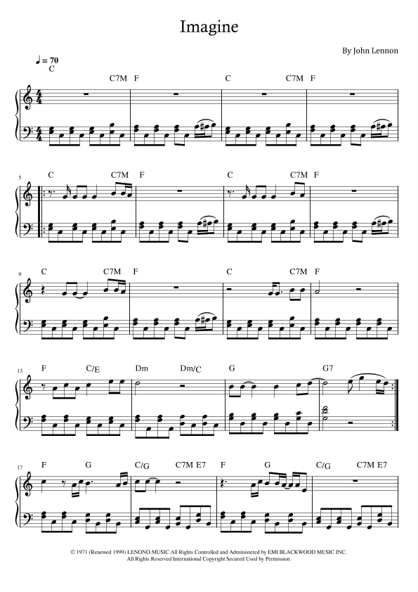 Imagine (arr. Rafaela Moreira)
