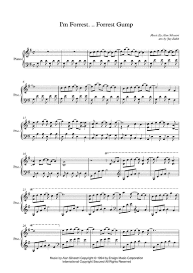 I'm Forrest... Forrest Gump (arr. Jay Bahk)