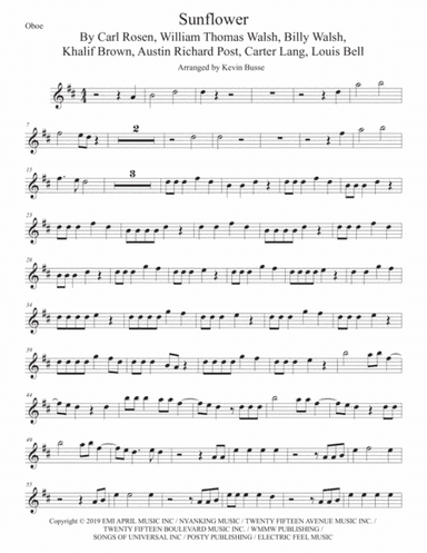 Sunflower (arr. Kevin Busse)