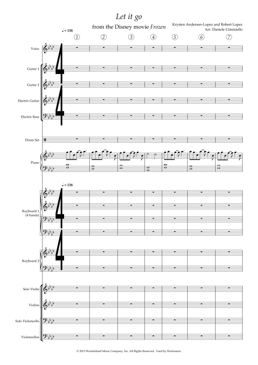 Let It Go (arr. Daniele Ciminiello)