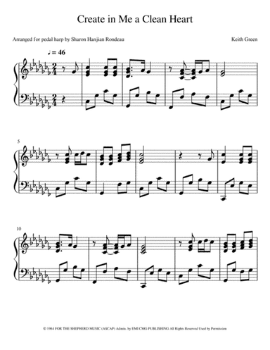 Create In Me A Clean Heart (arr. Sharon Hanjian Rondeau)