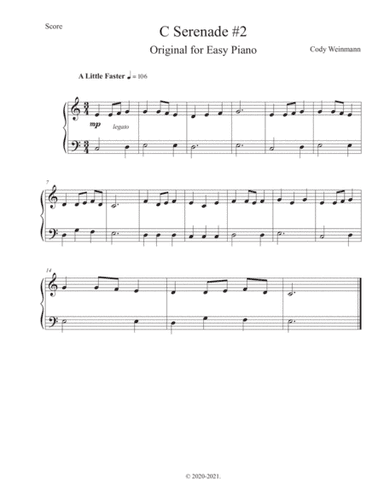 C Serenade Easy Piano