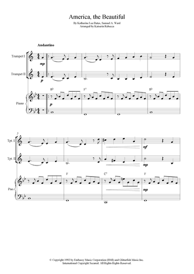 America The Beautiful (arr. Kaiserin Rebecca)