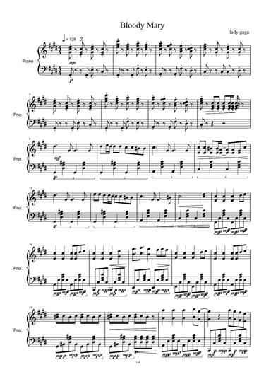 Bloody Mary (arr. Lady Gaga)