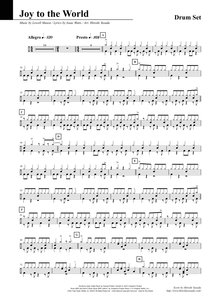 Joy To The World (arr. Hiroshi Yasuda)