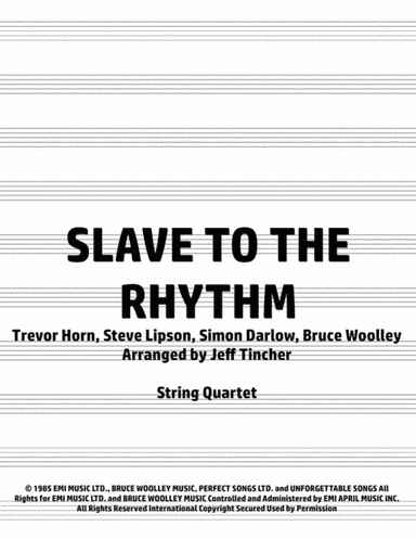 Slave To The Rhythm (arr. Jeff Tincher)