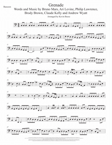 Grenade (arr. Kevin Busse)