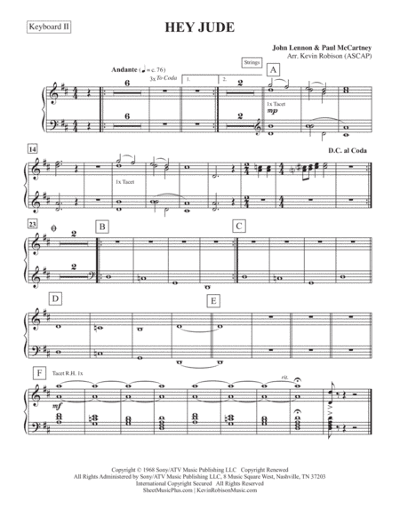 Hey Jude (arr. Kevin Robison)