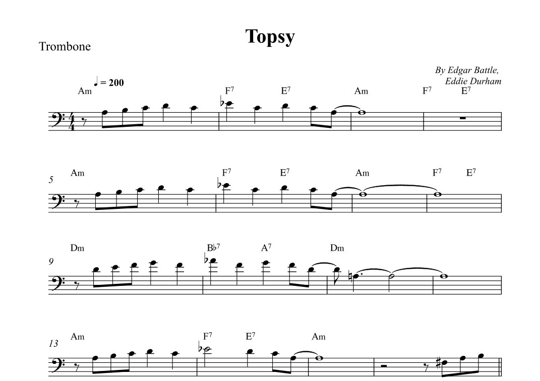 Topsy (arr. Wesley S. SIlva)
