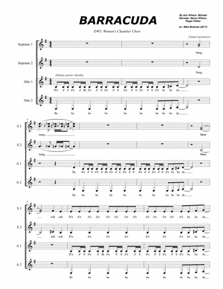 Barracuda (arr. Mike Bultman)
