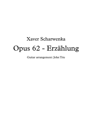 Opus 62, Erzahlung (arr. John Trie)