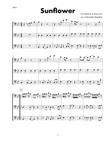 Sunflower (arr. Aleksander Braathen)