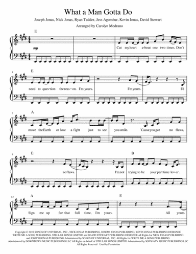 What A Man Gotta Do (arr. Carolyn Medrano)