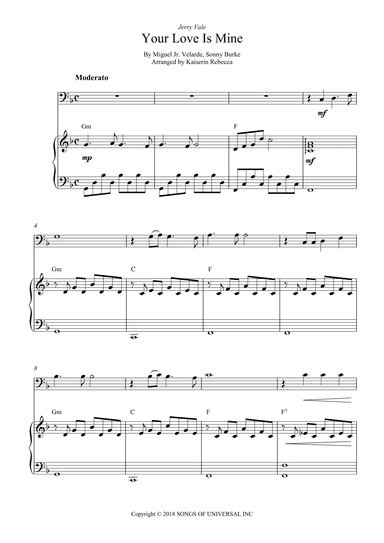 Your Love Is Mine (arr. Kaiserin Rebecca)