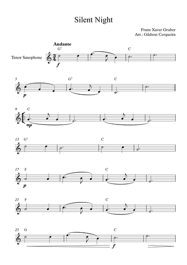 Silent Night (arr. Gildson Cerqueira)