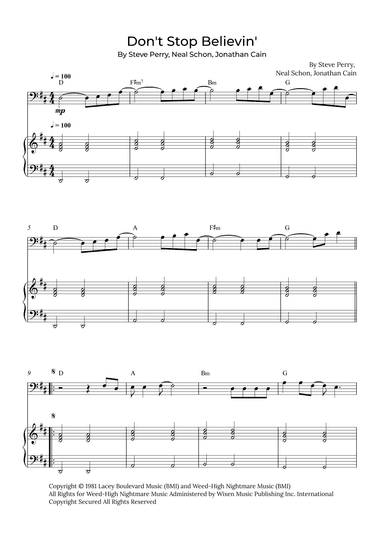 Don't Stop Believin' (arr. Alex Nunes Rodrigues)