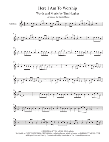 Here I Am To Worship (arr. Kevin Busse)