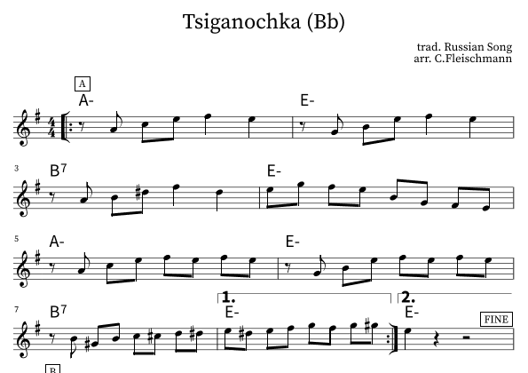 Tsiganochka (arr. Christoph Fleischmann)