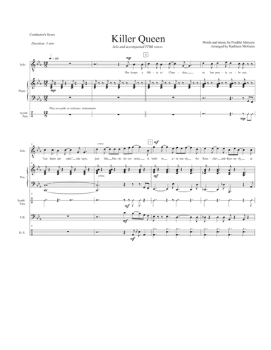 Killer Queen (arr. Kathleen McGuire)